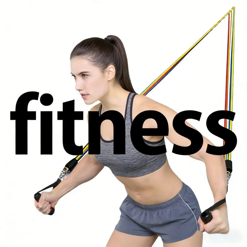 11PCS Resistance Bands Pedal Exerciser Set