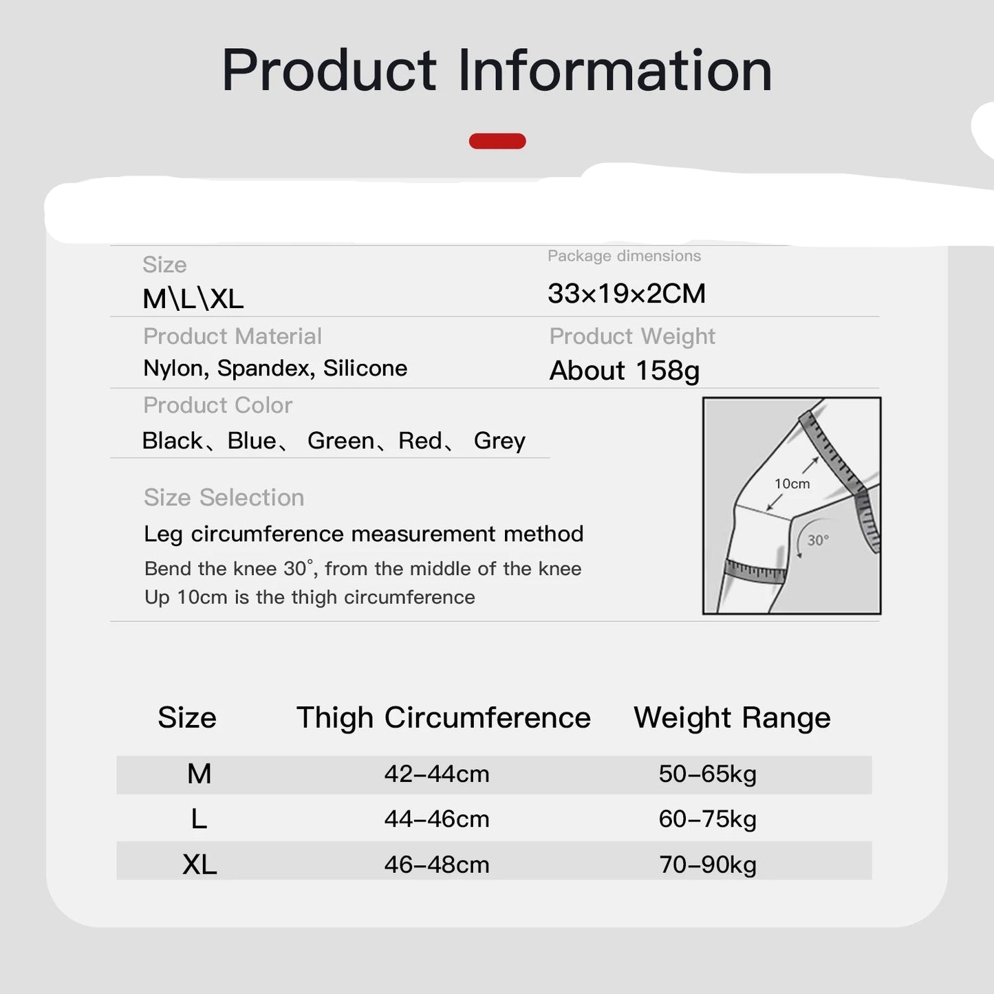 Compression Knee Support Sleeve